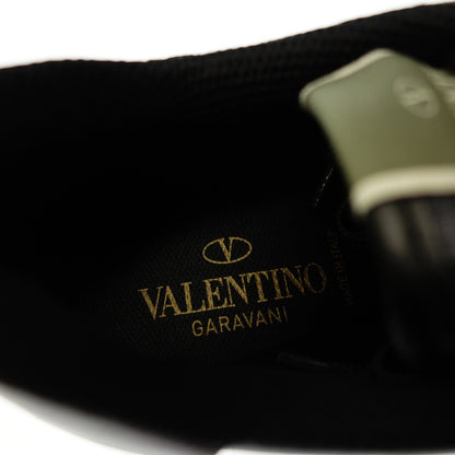 华伦天奴 (Valentino) 系带运动鞋皮革切换男士 40 海军蓝 VALENTINO [AFC42] [二手] 