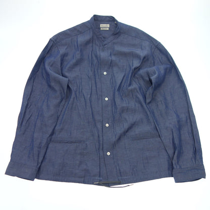 Good condition ◆ Stephen Alan shirt band collar men's S navy STEAVEN ALAN [AFB9] 