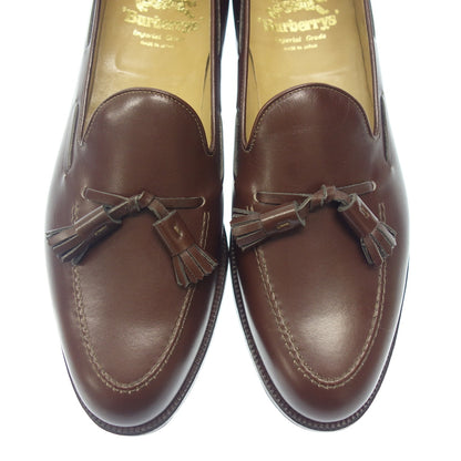 Like new ◆ Burberry's Leather Shoes Tassel Loafers Men's Size 26.5 Brown Burberry's [AFD2] 