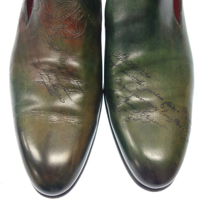 Good condition ◆ Berluti Loafer 0166M Cursive Gale Leather Size 9 Green Berluti [LA] 