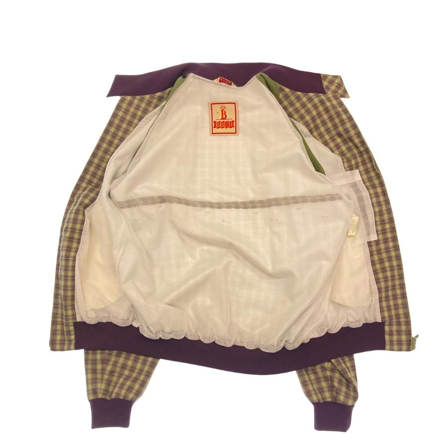 Baracuta Harrington Jacket G9 Glen Check Purple [AFB14] 