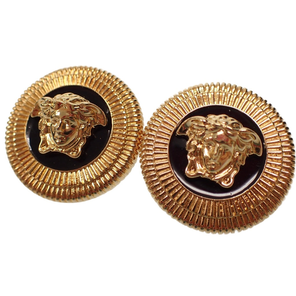 Good condition◆Versace earrings Medusa gold VERSACE [AFI18] 