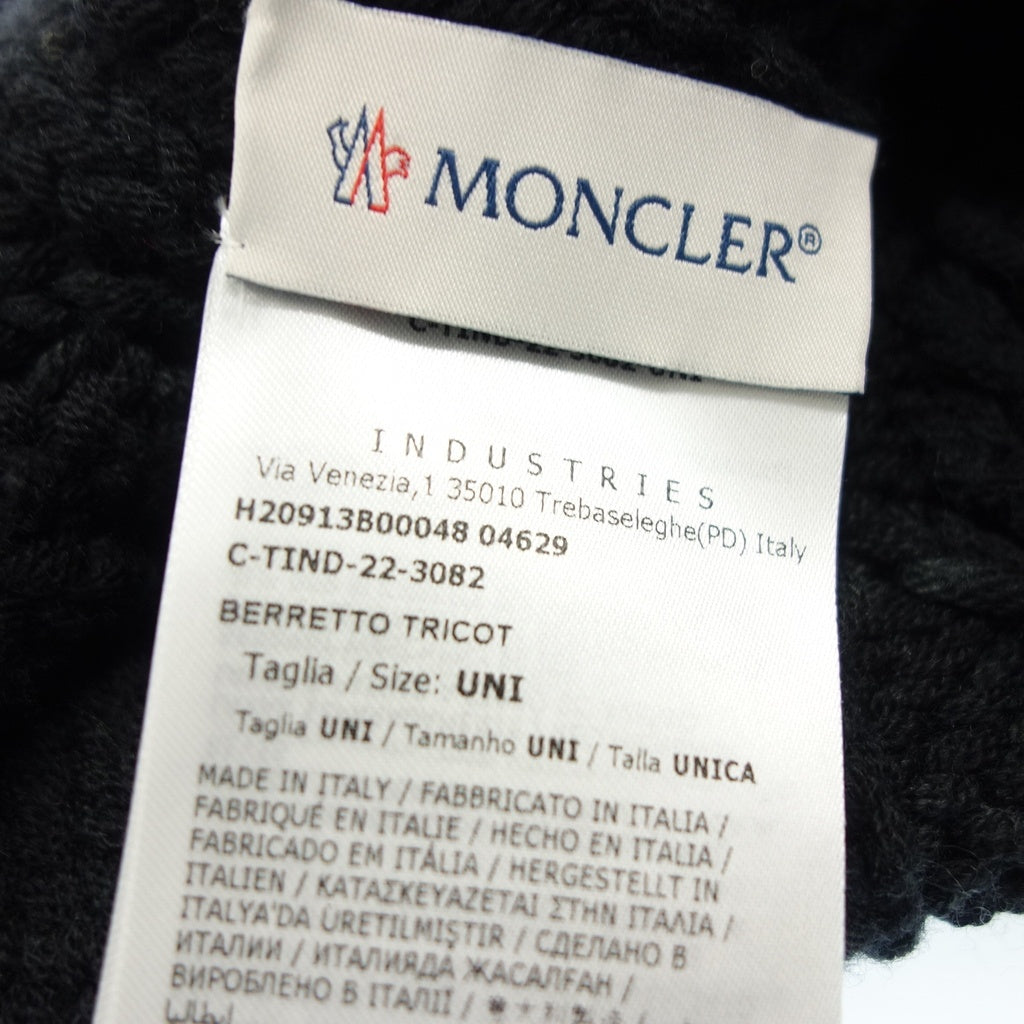 Very good condition ◆Moncler knit hat BERRETTO gray MONCLER [AFI21] 
