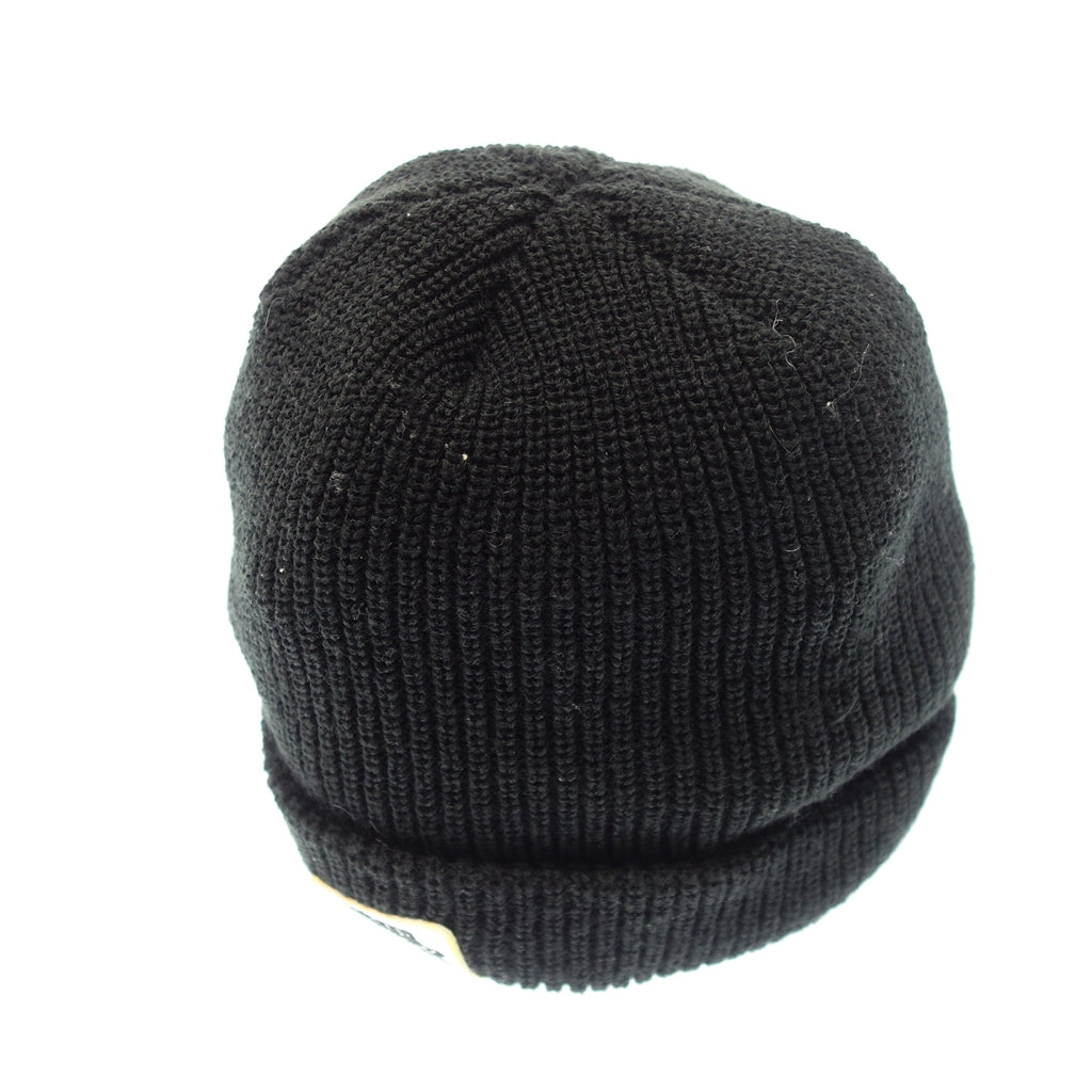 Used ◆Black eye patch knit hat logo black THE BLACK EYE PATCH [AFI20] 