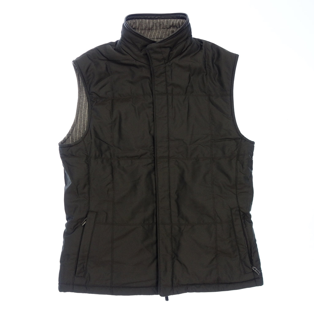 【美品】エルメネジルドゼニア カシミヤウール リバーシブルベスト XL相当 美品】エルメネジルドゼニア カシミヤウール リバーシブルベスト