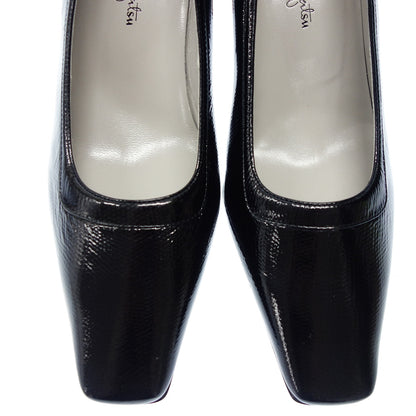 Like new◆Ginza Kanematsu Woman &amp; Myself Pumps Ladies 23.5 Black GINZA Kanematsu WOMAN &amp; MYSELF [AFC45] 