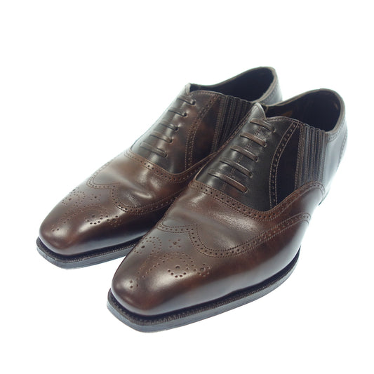 Good condition ◆ Anthony Cleverley Leather Shoes Side Elastic CHURCHILL Men's 6 Brown ANTHONY CLEVERLEY [LA] 