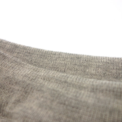 Good condition ◆ Cruciani Straight Easy Pants 100% Wool Men's 50 Gray Cruciani [AFB2] 