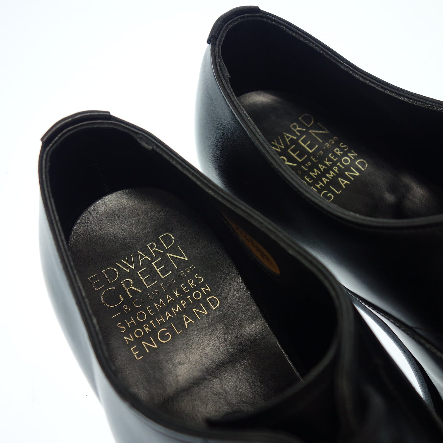 Good Condition◆Edward Green Leather Shoes Straight Tip Chelsea Men's 6.5 Black EDWARD GREEN Chelsea [LA] 