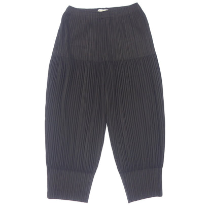 状况良好 ◆ Pleats Please Issey Miyake 裤子变形 PP33JF413 女式黑色尺寸 3 PLEATS PLEASE ISSEY MIYAKE [AFB24] 