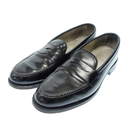 Used ◆Alden leather shoes loafers 987 cordovan van last men's 9 black Alden VAN [LA] 