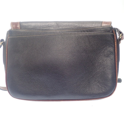 Used BALLY shoulder bag with flap leather brown BALLY [AFE3] 