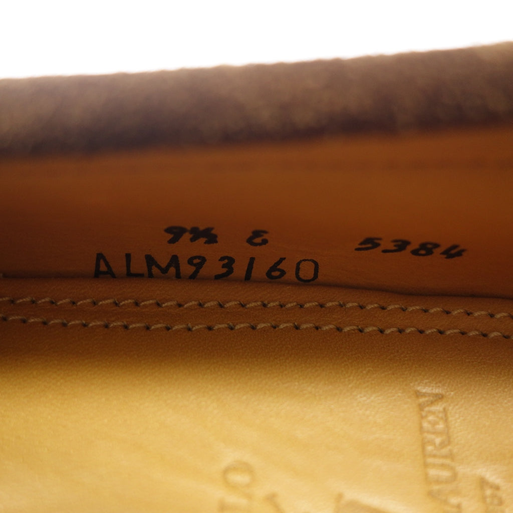 未使用 ◆Polo Ralph Lauren 绒面革乐福鞋男式棕色 9.5 码 POLO RALPH LAUREN [AFC36] 