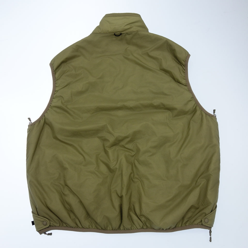 美品◆ダイワ ピア リバーシブルベスト 22AW ナイロン メンズ カーキ サイズM BJ-21022W DAIWA PIER39 TECH REVERSIBLE PULLOVER PUFF VEST【AFB15】