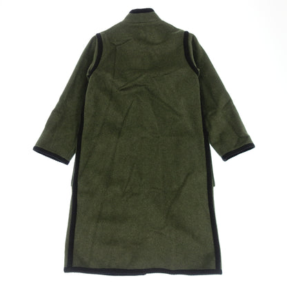 Used Yves Saint Laurent Angora Coat Women's Green Size S Yves Saint Laurent [AFB7] 