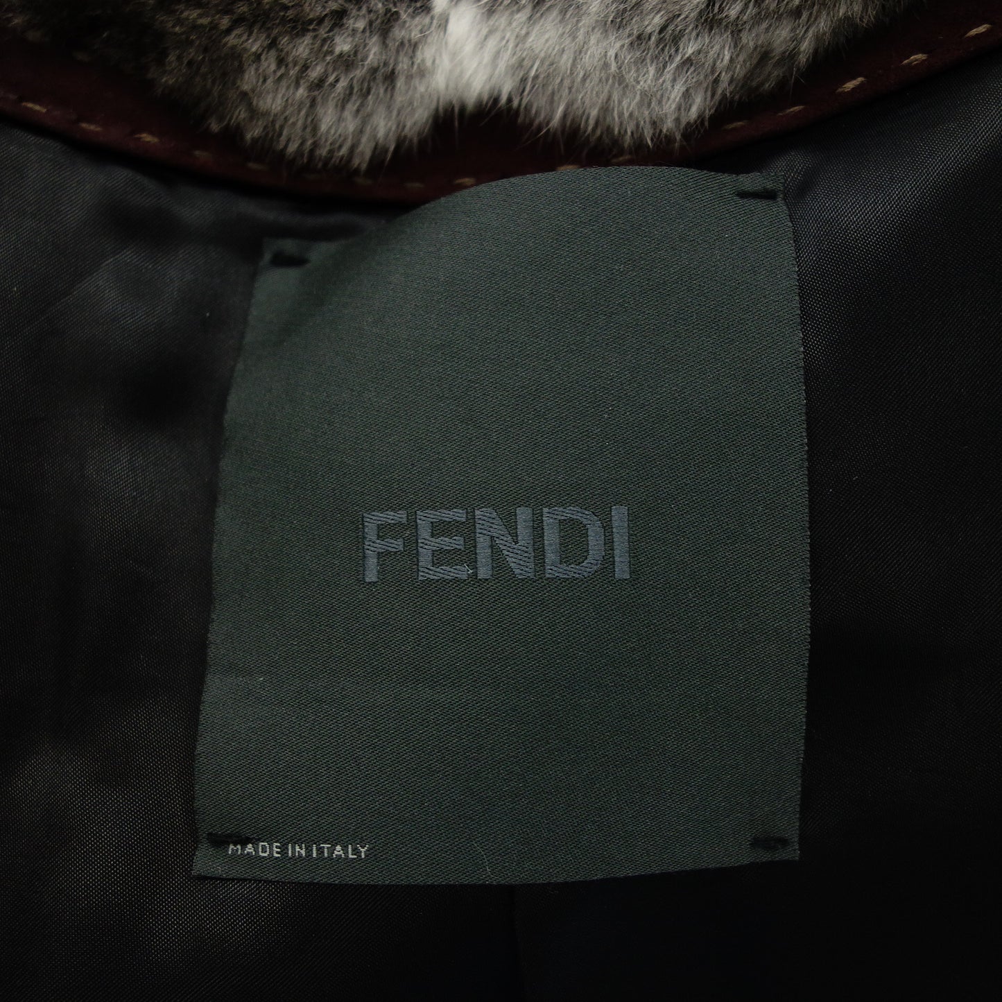 フェンディ ロングコート チンチラ グレー系 44 FENDI【AFF20】【中古】