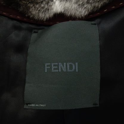 FENDI long coat chinchilla gray 44 FENDI [AFF20] [Used] 