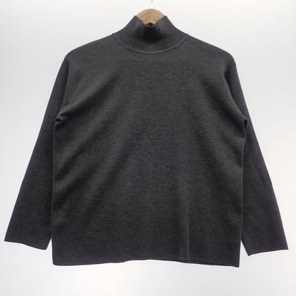 Hermes Turtle Knit Sweater Cashmere Blend Women's Gray 36 HERMES [AFB25] [Used] 