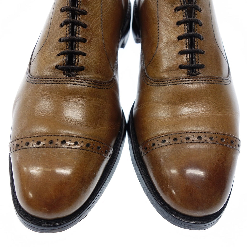 美品◆アレン エドモンズ  レザーシューズ ストレートチップ 5706 メンズ 8.5 ブラウン ALLEN EDMONDS【AFD6】