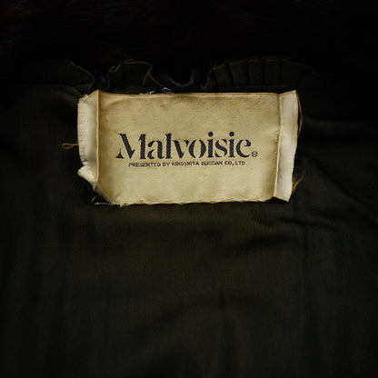 Used ◆Malvoisie Mink Half Coat Ladies Brown Malvoisie [AFF21] 