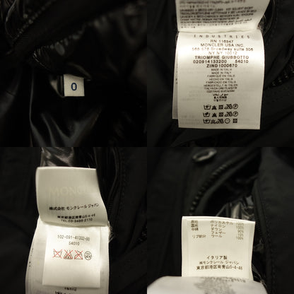 Very good condition◆Moncler down jacket TRIOMPHE size 0 men's black MONCLER [AFA20] 