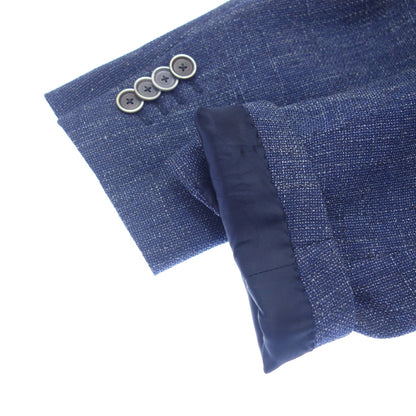 Very good condition ◆Lardini Tailored Jacket 2B Single Wool Cotton Linen Men's Blue Size 44 LARDINI [AFB4] 