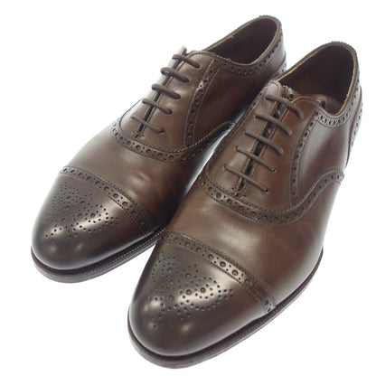 Good Condition ◆ Edward Green Leather Shoes Semi Brogue Cadogan Dark Brown Size 7F 202 Last EDWARD GREEN [LA] 