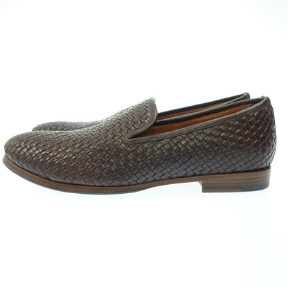 Like new◆BUTTERO slip-on leather braided men's brown size 42 B4072 BUTTERO [AFC42] 