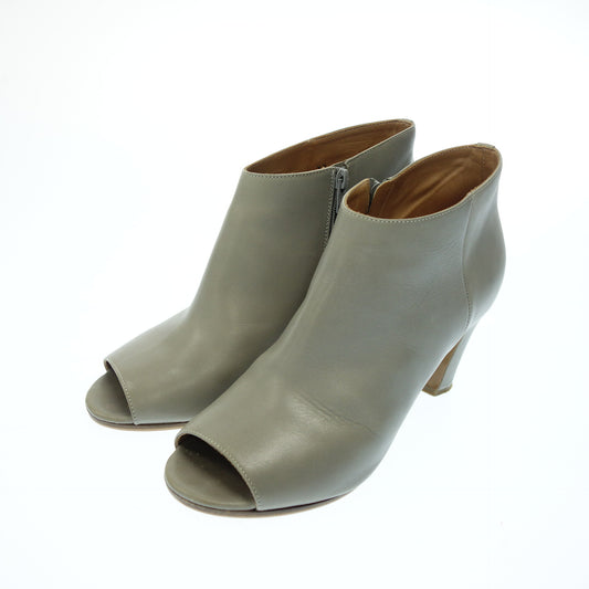 Good Condition◆Maison Margiela Leather Short Boots Open Toe 58WP0068 Women's 37 Gray Maion Margiela [AFC49] 