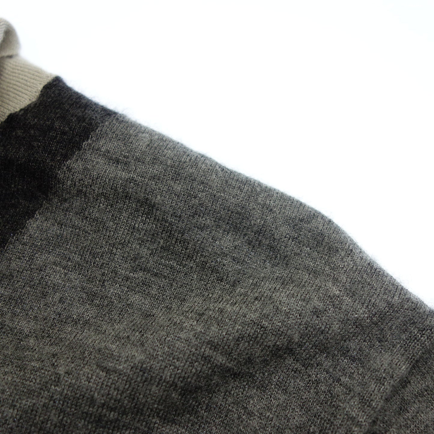 Good Condition◆Hermes Knit Sweater Turtleneck Cashmere 100 Men's Gray Size XL HERMES [AFB53] 