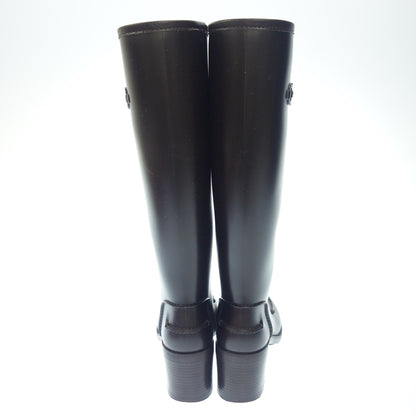 Used ◆Salvatore Ferragamo rain boots ladies black size 8 Salvatore Ferragamo [AFD9] 