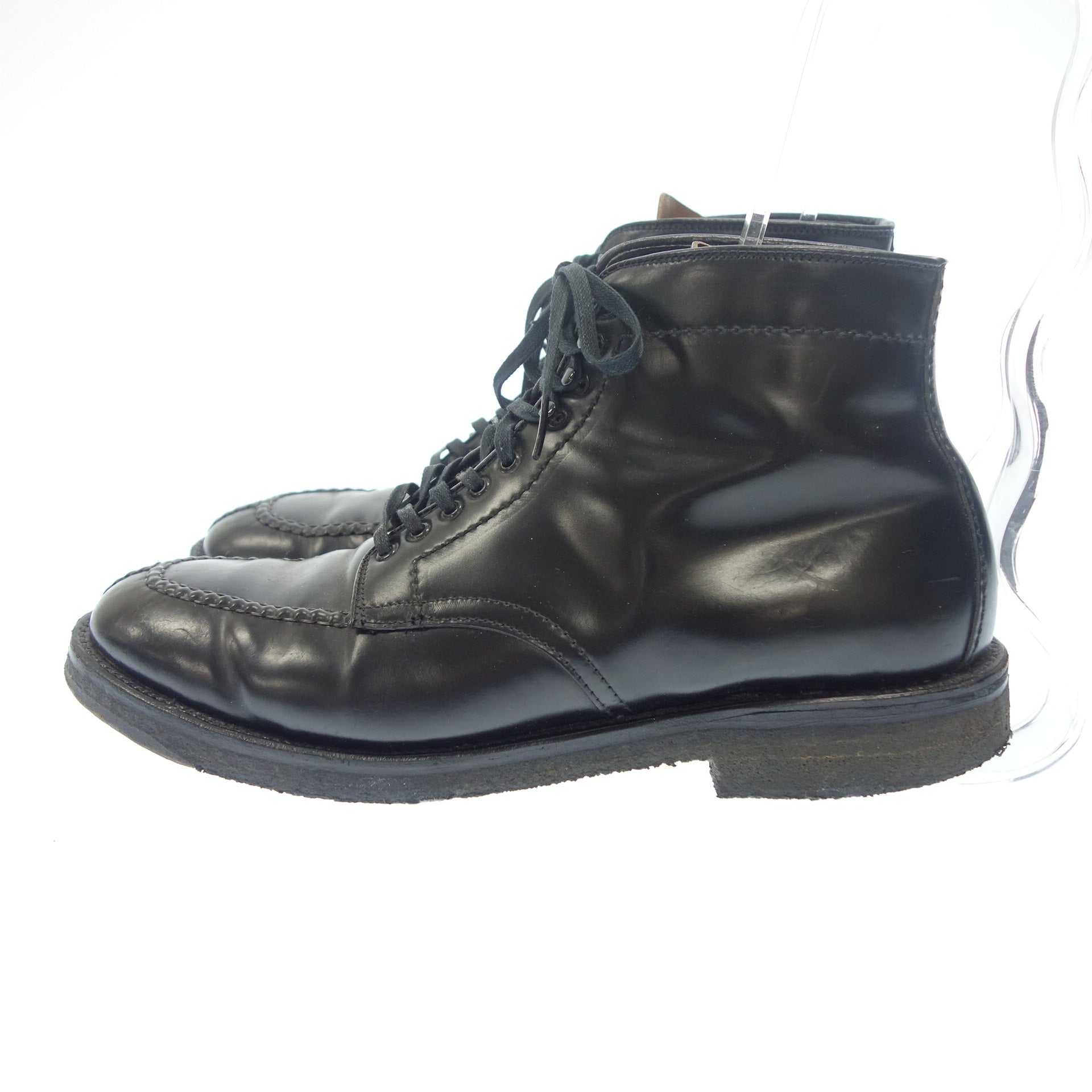 二手 ◆Alden Tanker Boots Cordovan 男士黑色 10.5 码 4545H ALDEN [AFC27]