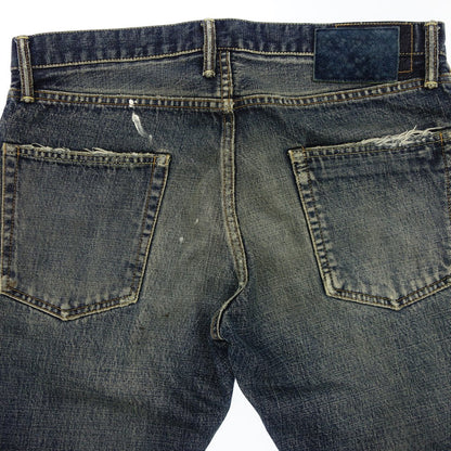 Good condition ◆Visvim denim pants button fly SOCIAL SCULAPTURE 10 DAMAGED 17 Men's Blue Size 34 VISVIM [AFB1] 