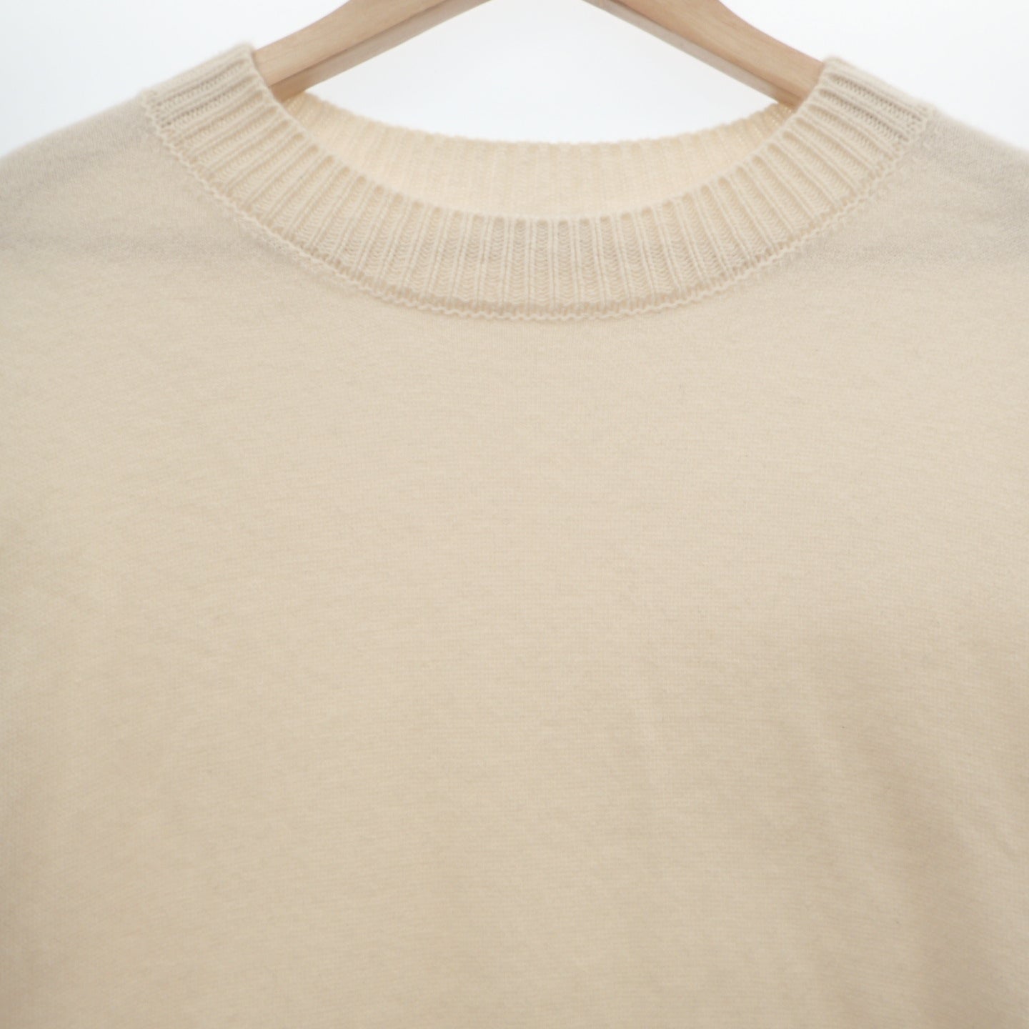 Moncler Knit Sweater MAGLIONE TRICOT GIROCOLLO Men's Ivory S MONCLER [AFB21] [Used] 