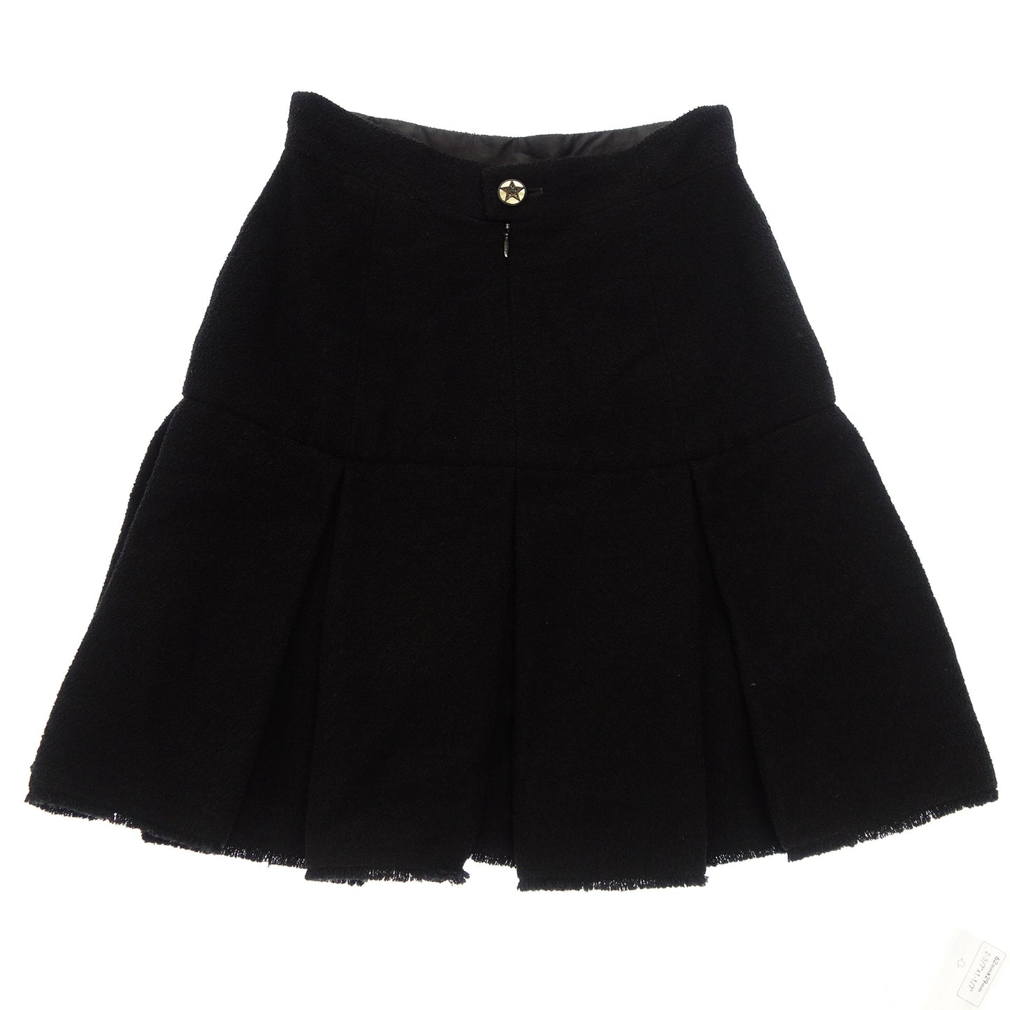 Good condition ◆ CHANEL Flare Skirt Pile Fabric 07A 36 Women's Black CHANEL [AFB43] 