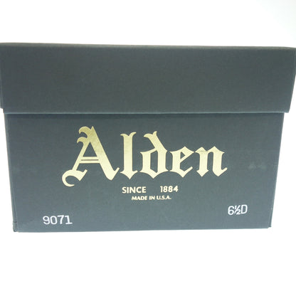 状况良好◆Alden 皮鞋 Straight Tip 9071 Cordovan 男式黑色 US6.5D Alden [LA] 