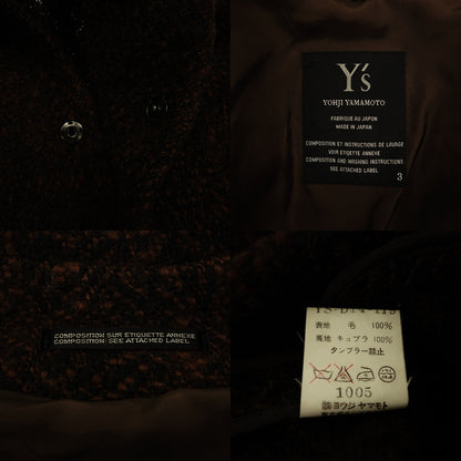 Y's YOHJI YAMAMOTO 切斯特外套 YS-D14-119 男士 3 棕色 Y's YOHJI YAMAMOTO [AFA6] [二手货] 