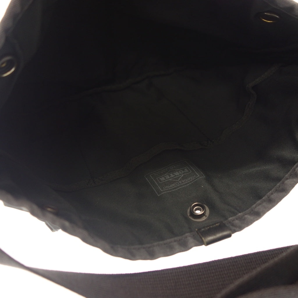 Used ◆Porter Shoulder Bag Coppi Sacoche Nylon Black PORTER [AFE5] 