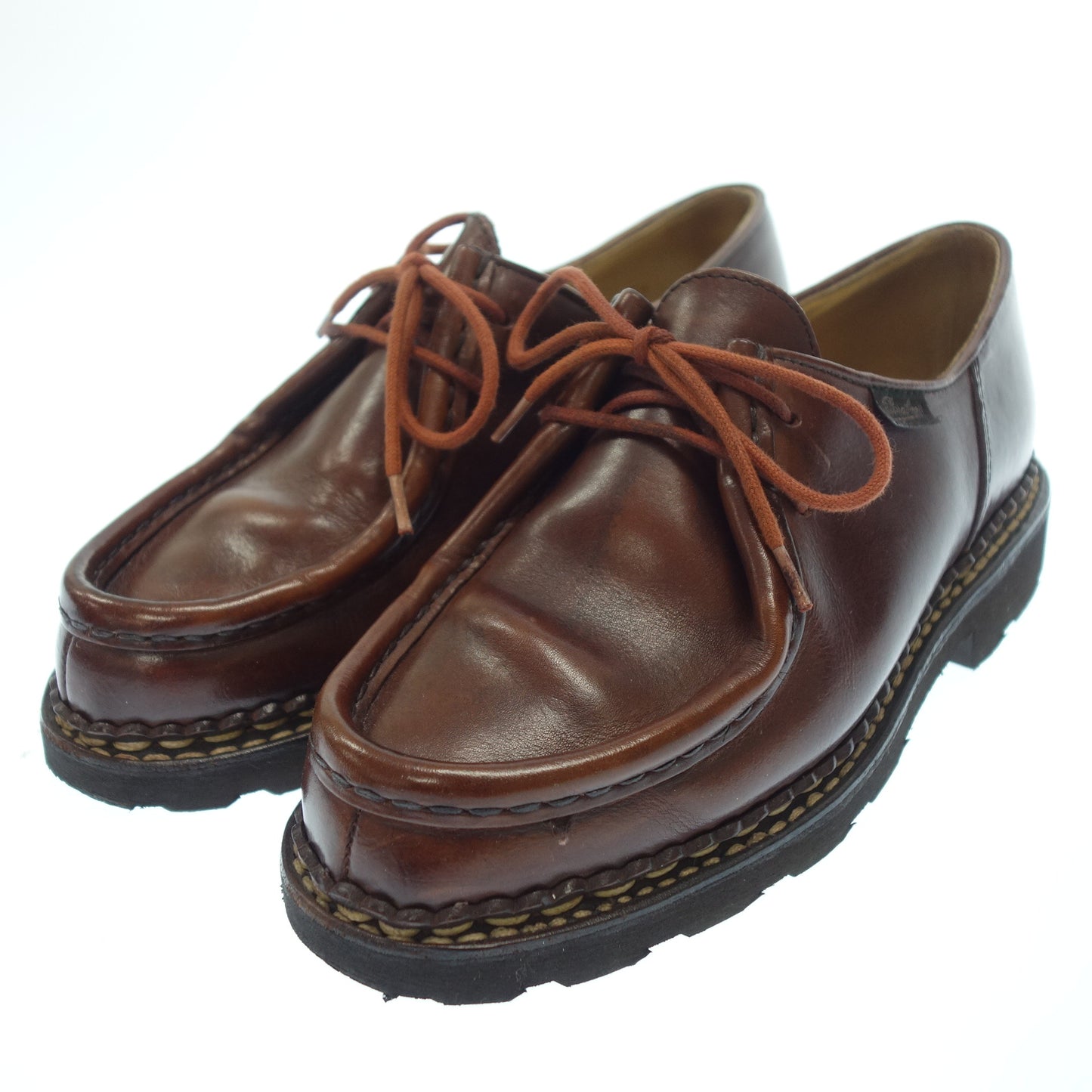 美品◆パラブーツ ミカエル チロリアンシューズ ダークブラウン メンズ サイズ38 Paraboot【LA】