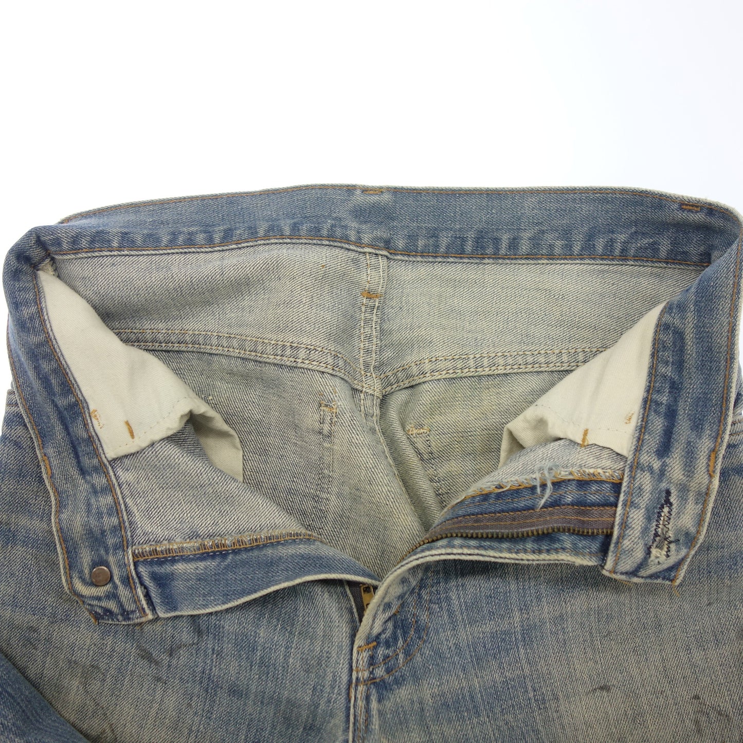 Used ◆ Levi's Denim Bell Bottom 646 Button Back 8 Talon ZIP 1974-1980 W28 L30 Men's Levi's [AFB34] [Used] 