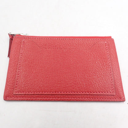 Good condition◆Hermes card case coin case chevre silver hardware □I engraved HERMES [AFI2] 