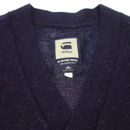 Good condition◆G-STAR RAW Alpaca Wool Cardigan Men's Navy G-STAR RAW by Marc Newson [AFB4] 