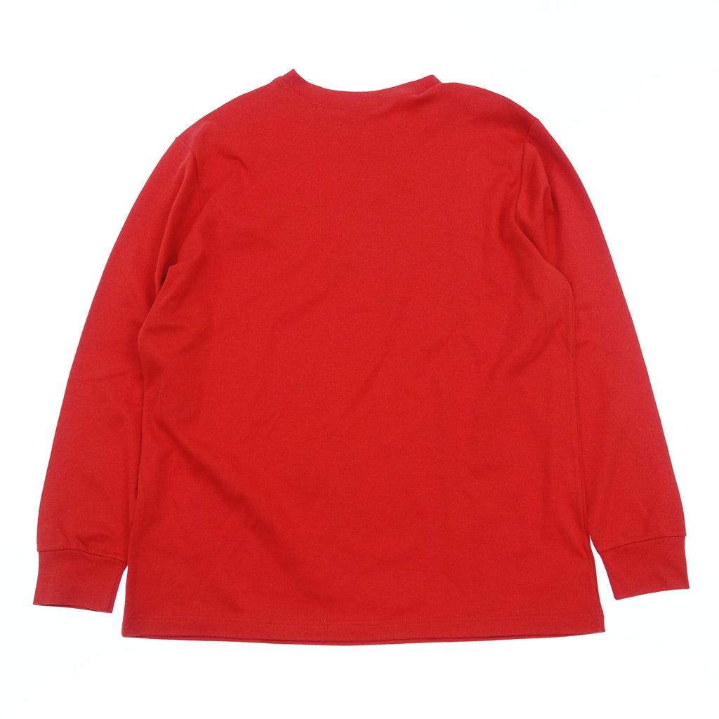 Good Condition◆Hermes Long T-shirt Chest Logo Women's M Red HERMES [AFB11] 