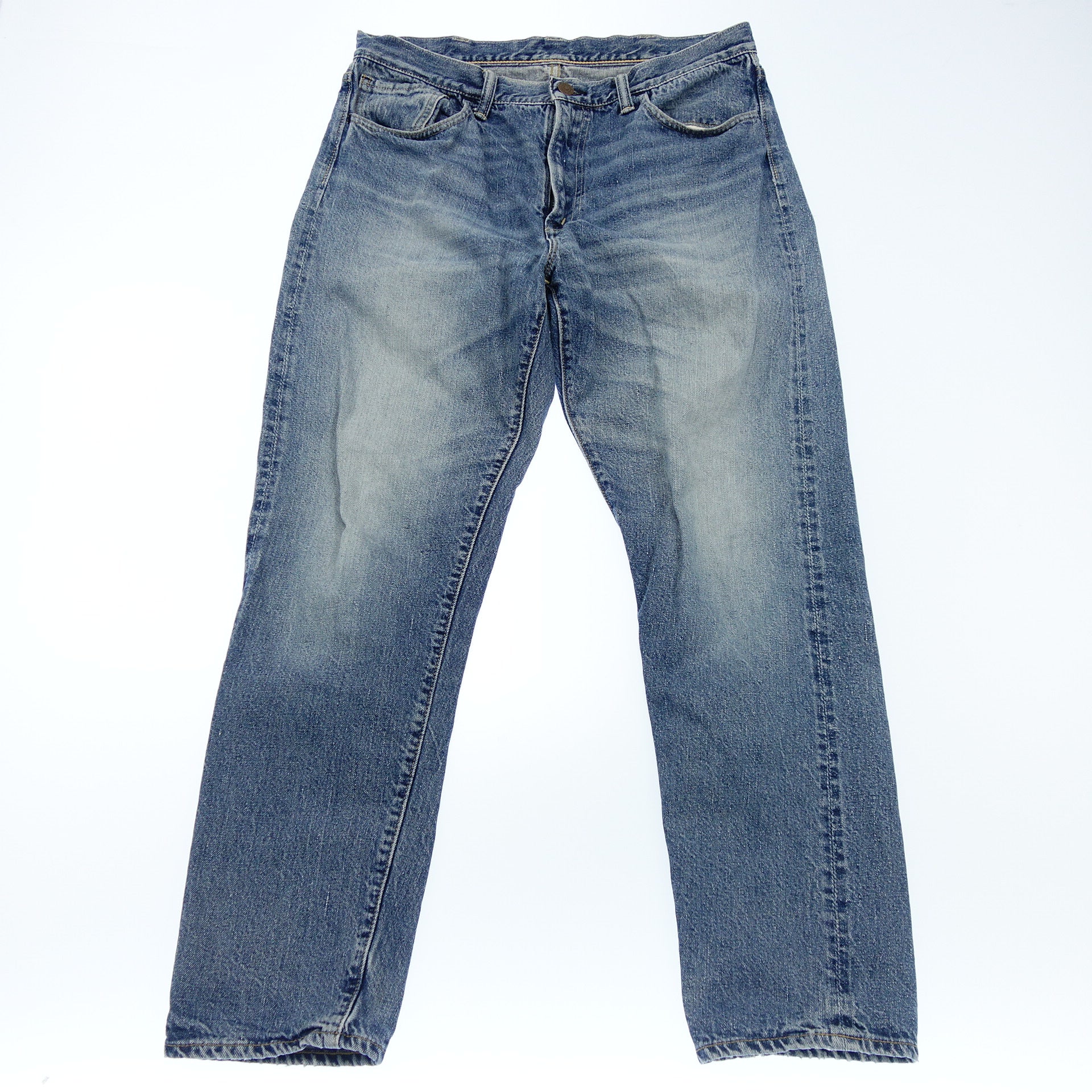 Warehouse Denim Pants 2ND-HAND Secohan 1606 USED WASH Men's Indigo 34  WAREHOUSE [AFB29] [Used]