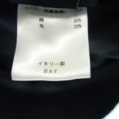 状况良好◆Borsalino Casquette 灯芯绒 Switch 20% 羊毛 80% 棉格伦格纹黑色 61 号 Borsalino [AFI19] 