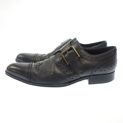 Good Condition◆Dolce &amp; Gabbana Leather Shoes Single Monk Men's Black Size 6.5 DOLCE&amp;GABBANA [AFC16] 