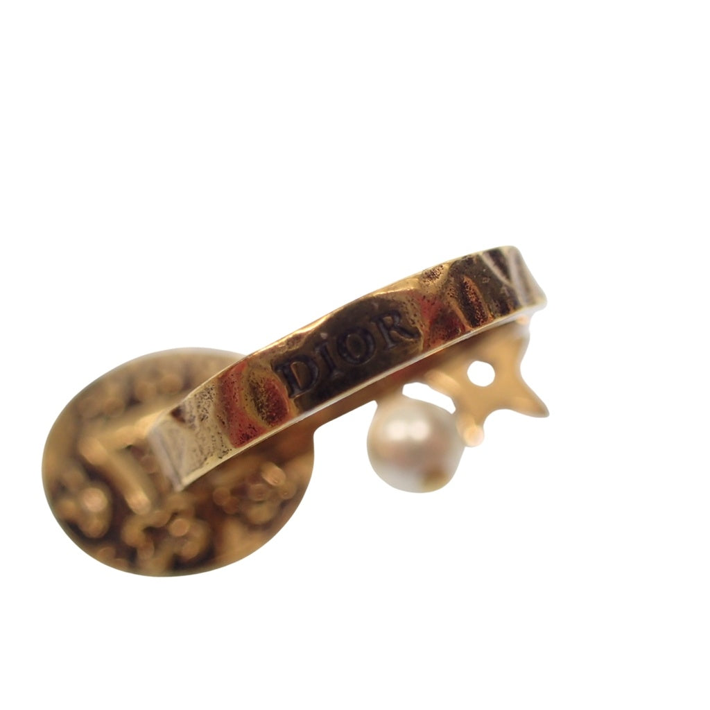 Good condition ◆ Dior ring Griffon with pearl Gold Size L Approx. 12 DIOR [AFI12] 