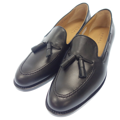 Like new◆Regal Leather Shoes Tassel Loafers 12VR Men's Black Size 27cm REGAL [AFD6] 