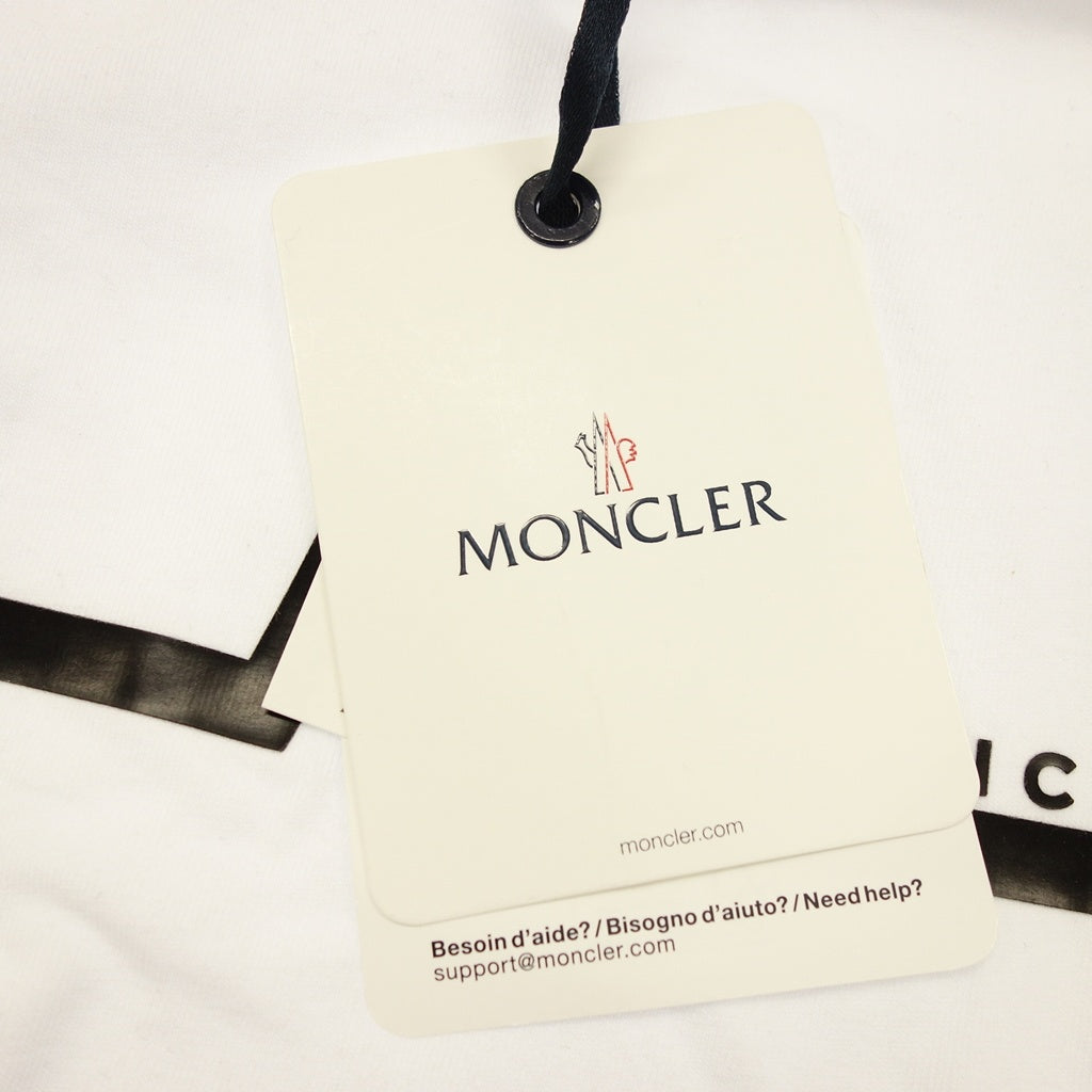 Like new◆Moncler Long Sleeve Shirt Border Men's White Size L H20918D00003 MONCLER [AFB42] 