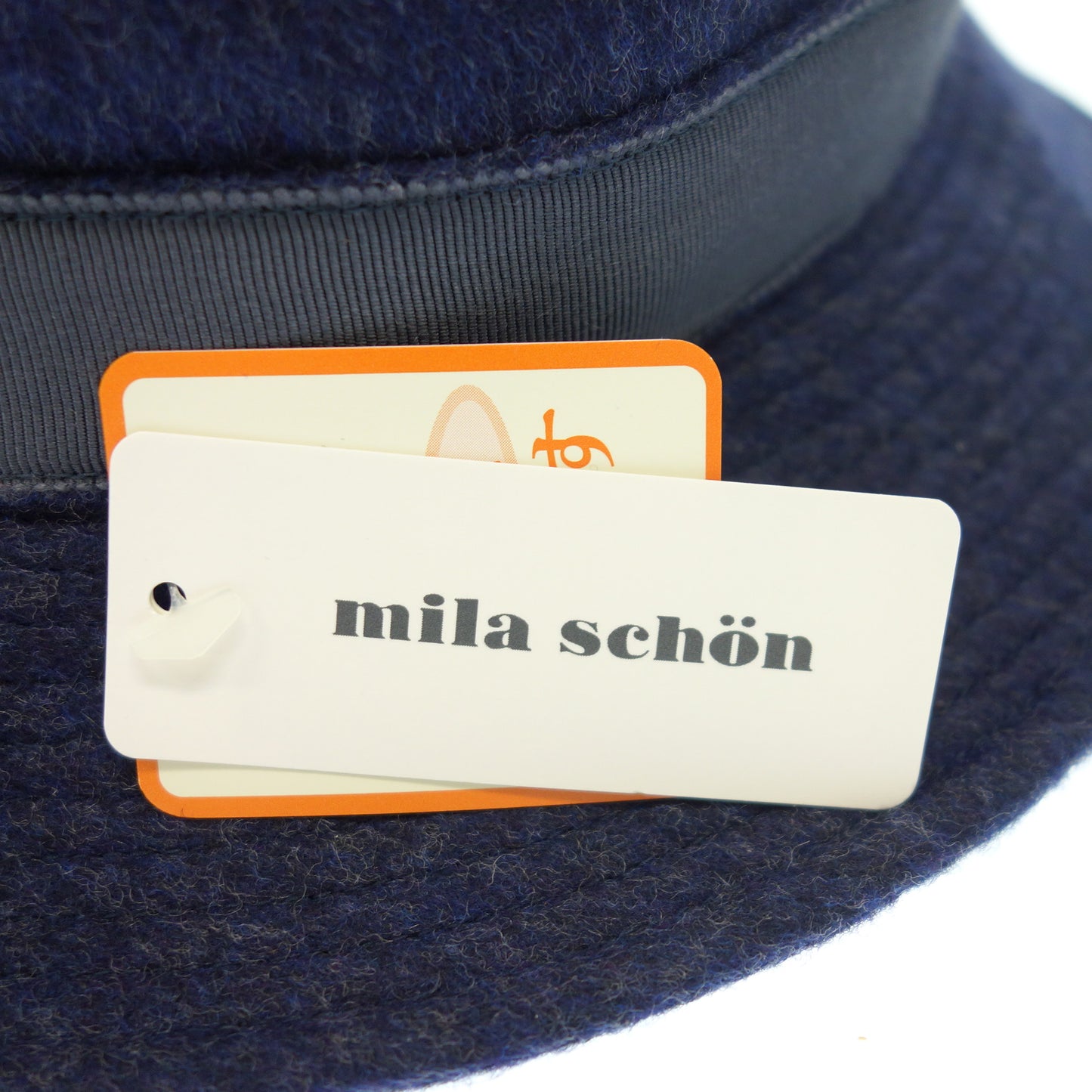 像全新一样 ◆ Mila Sean 渔夫帽 日本制造 海军蓝 尺寸 58 厘米 [AFI20] 